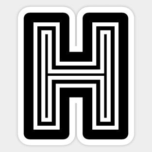 Letter H Sticker